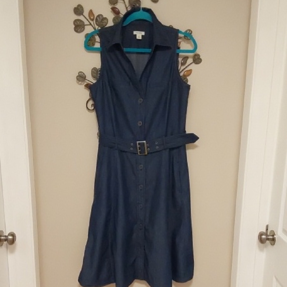 Dockers Sleevless Stylish Blue Denim Dress